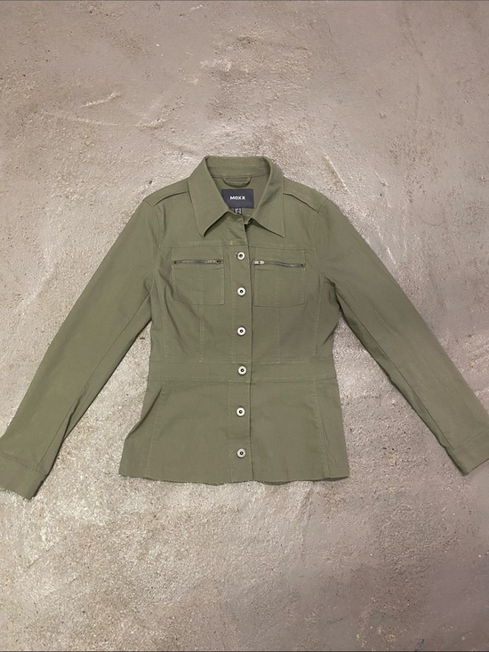Mexx Jackets & Blazers - Mexx Olive Utility Button-Up Jacket